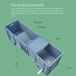 Large Turnover Box Rectangular Turtle Tank Special Tank Sunning Platform Large Breeding Box Eu4922 Side Discharge