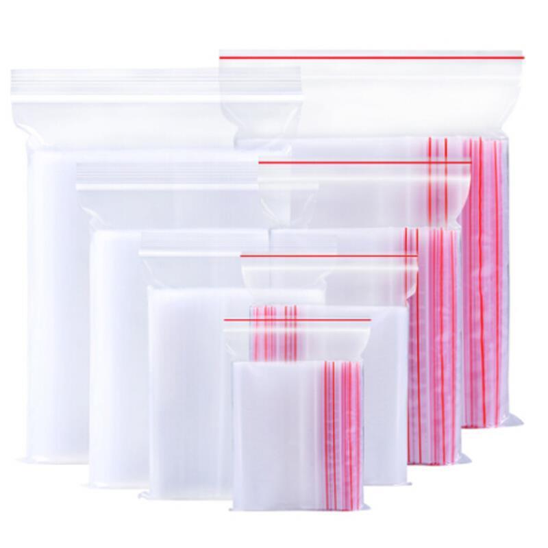 100 Pieces 24CM * 34CM Sealed Bag Transparent Self Sealing Bag Thickened Packing Bag