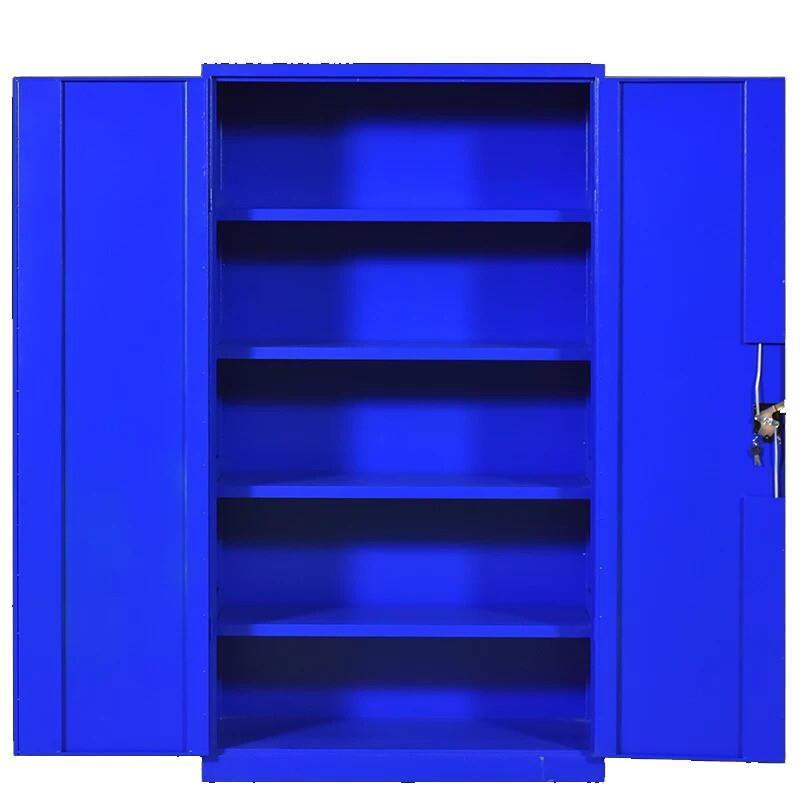 Blue Four Layer Gridless 1800 * 1000 * 500MM Heavy Metal Tool Cabinet Thickened Sheet Iron Cabinet With Drawer