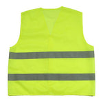 10 Pieces / Bag Reflective Vest And Pocket Less Safety Suits Fluorescent Green Clothing