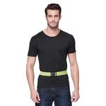 Reflective Belt Traffic Duty Safety Reflective Belt Outdoor Night Highlight Riding Belt Sanitation Construction Safety Warning Belt - Fluorescent Yellow