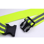 Reflective Belt Traffic Duty Safety Reflective Belt Outdoor Night Highlight Riding Belt Sanitation Construction Safety Warning Belt - Fluorescent Yellow