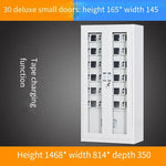 Glass Door Intelligent Charging Cabinet Storage USB Charging Cabinet Meeting Room Storage Cabinet 30 Door Charging Cabinet 1468 * 814 * 350mm