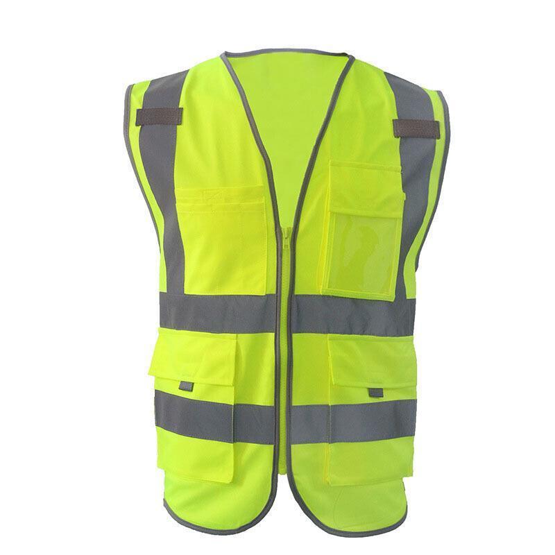 Yellow Xl Multifunctional Reflective Vest Construction Site Reflective Vest