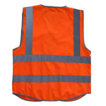 Orange L Multifunctional Reflective Safety Vest For Construction Site