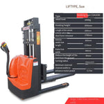 Electric Stacker Electric Pallet Stacker Forklift Walking Forklift 1 Ton Rise 3 Meters