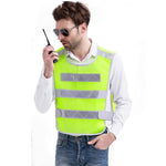 Reflective Vest Vest Safety Clothes Traffic Car Night Riding (Fluorescent Yellow Breathable)