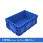 Blue EU Series Turnover Box Rectangular Thickened Plastic Logistics Box Auto Parts Box Aquaculture Fish And Turtle Box Storage Sorting Box