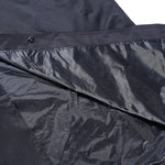 Black One Piece Extended Windbreaker Raincoat For Outdoor