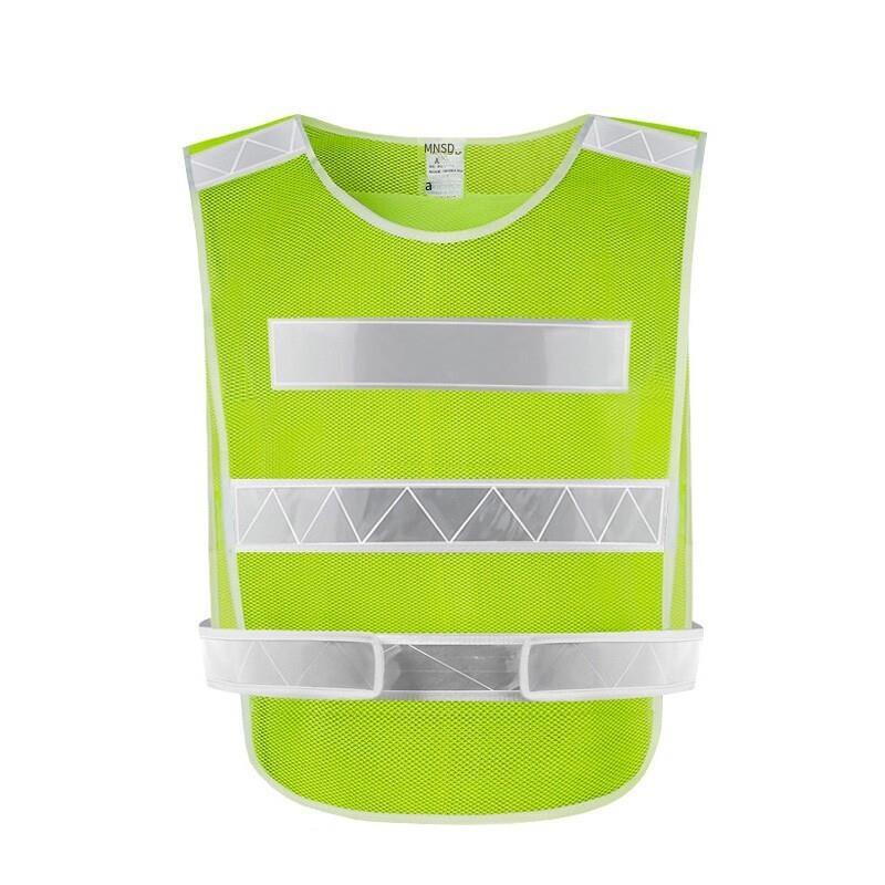 Reflective Vest Lattice Reflective Vest Vest Vest Traffic Riding Vest Car Safety Warning Vest Environmental Sanitation Construction Duty Safety Suit Fluorescent Yellow Green