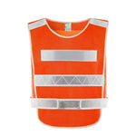 Traffic Riding Reflective Vest Safety Warning Vest for Environmental Sanitation Construction Duty Safety Suit - Orange