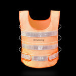 Traffic Riding Reflective Vest Safety Warning Vest for Environmental Sanitation Construction Duty Safety Suit - Orange