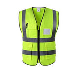 Pocket Reflective Vest Traffic Sanitation Construction Vest Reflective Vest Green XL Size