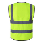 Pocket Reflective Vest Traffic Sanitation Construction Vest Reflective Vest Green XL Size