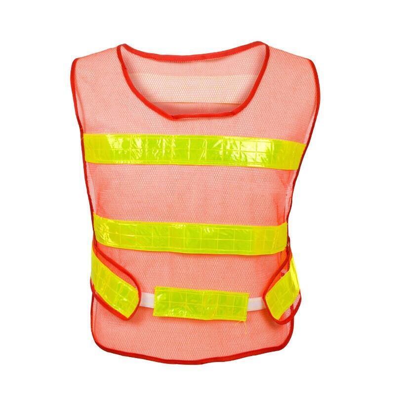 Reflective Vest Safety Engineering Reflective Vest Traffic Warning Vest Night Reflective Vest Gourd Vest Fluorescent Orange (no Pocket)