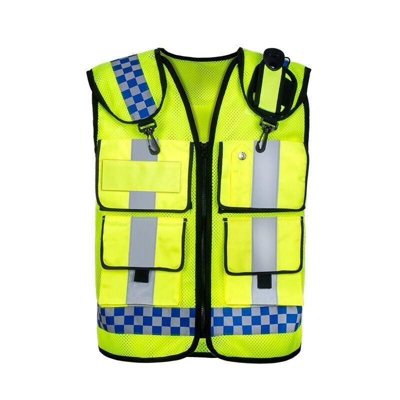 Reflective Vest Double Net Multifunctional Reflective Vest Traffic Warning Safety Engineering Night Reflective Vest