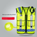 Reflective Vest Double Net Multifunctional Reflective Vest Traffic Warning Safety Engineering Night Reflective Vest