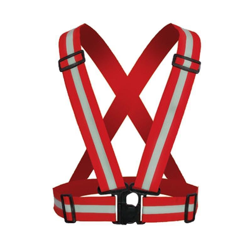 Red Clip-On Reflective Vest Reflective Strap Running Vest Traffic Riding Vest Car Safety Warning Vest Environmental Sanitation Reflective Sports Strap