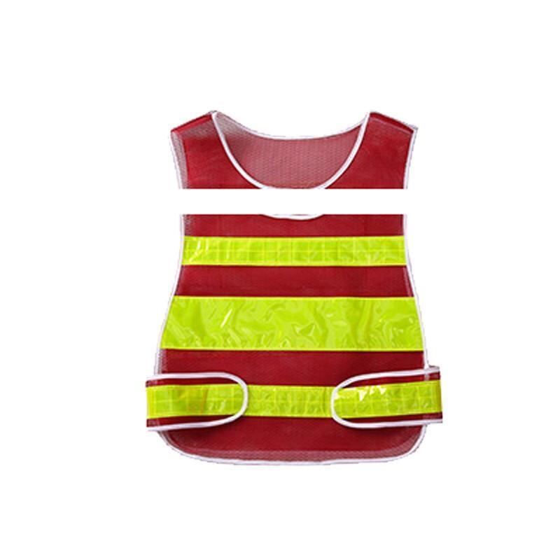 Reflective Vest Safety Engineering Reflective Vest Traffic Warning Vest Night Reflective Vest Gourd Vest Scarlet Without Pocket