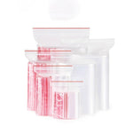 1000 Pieces Disposable PE 8 Thread Self Sealing Bag Thickened Transparent Sealed Bag Zipper Bag Sample Storage Bag