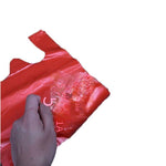 Red 40 * 64 cm Thickened Food Plastic Bags, One-time Packaging Plastic Bags 100 Pieces