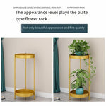 Flower Rack Nordic Gold Flower Pot Rack Floor Balcony Living Room Decoration Indoor And Outdoor Partition Climbing Rattan Rack Iron Art Simple Fleshy Green Pineapple Flower Pot Rack H9250