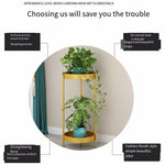 Flower Rack Nordic Gold Flower Pot Rack Floor Balcony Living Room Decoration Indoor And Outdoor Partition Climbing Rattan Rack Iron Art Simple Fleshy Green Pineapple Flower Pot Rack H9250