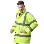 Windproof And Rainproof Coat Cold Proof Warm And Comfortable Size S-3 XL Fluorescent Yellow