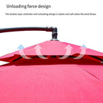 2.7m Double Top Banana Umbrella Sunshade Umbrella Side Umbrella Outdoor Big Sun Umbrella Courtyard Open Garden Umbrella Advertising Activity Umbrella