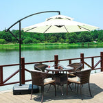 2.7m Double Top Banana Umbrella Sunshade Umbrella Side Umbrella Outdoor Big Sun Umbrella Courtyard Open Garden Umbrella Advertising Activity Umbrella