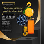 US-825 Mini 220V Portable Crane Chain Electric Hoist Lifting Appliance 250 Kg Lift 6M