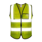 6 Pieces Practical Reflective Vest For Directing Road Construction Night Work Clothes (fluorescent Yellow / Fluorescent Orange)