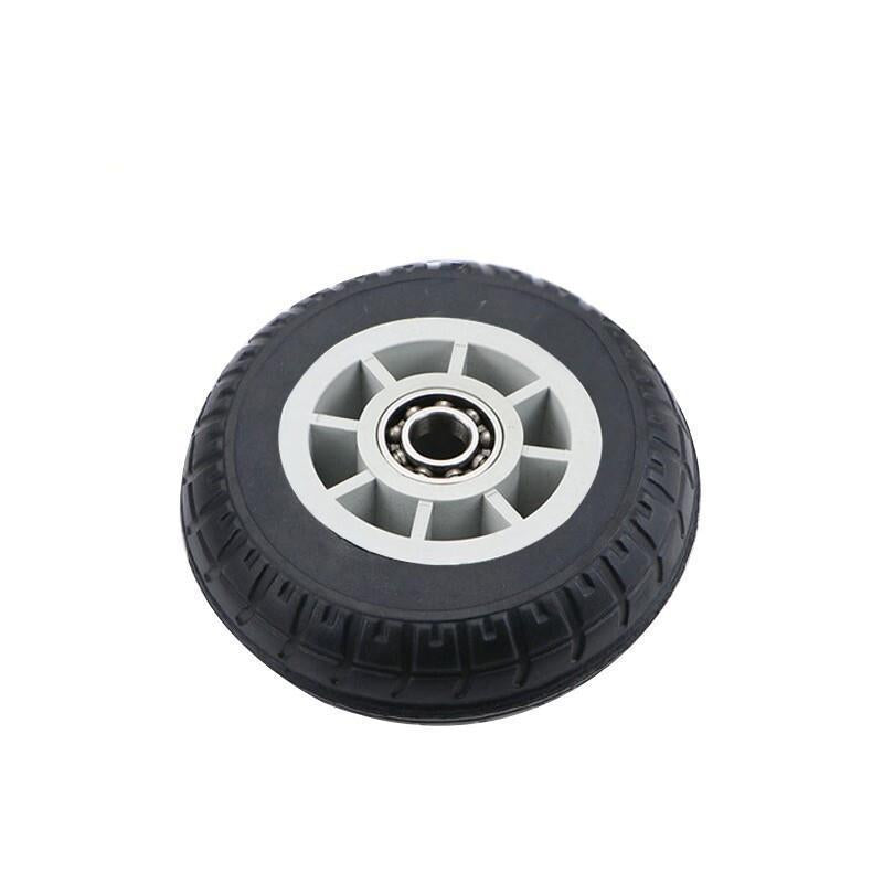 6 Inch Caster Silent Solid Rubber Wheel Flat Wheelbarrow Wheel Heavy Caster Single Wheel