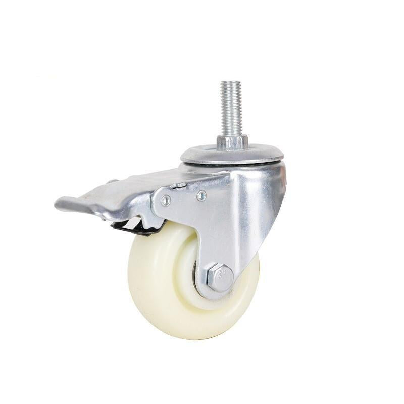 Nylon Wheel Caster Cart Wheel Nylon Wheel Hand Push Wheel Thickened Wheel 8 Inch Heavy Single Wheel