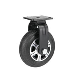 8Inch Caster Silent Truck Trailer Wheel Alloy Rubber Wheel High Load Heavy Industrial Caster 8Inch Single Wheel