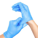 1000 Pieces / Box L Size Gloves Disposable Synthetic Nitrile Blue Gloves