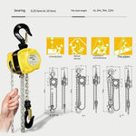 Mini Chain Block Small Lifting Chain Block Portable Manual Hoist 0.5t 3m