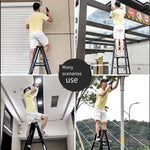 Thickening Double-sided Miter Ladder Widening Multi-functional Folding Engineering Ladder Double-sided Ladder Thickening Aluminum Alloy (Four Steps)