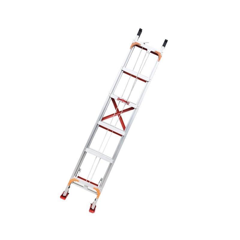 7m Aluminum Alloy Telescopic Ladder Aluminum Ladder Retractable Ladder 3mm Thickness