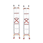 7m Aluminum Alloy Telescopic Ladder Aluminum Ladder Retractable Ladder 3mm Thickness