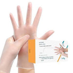 Disposable PVC Protective Gloves Translucent Powder-Free Reinforced M Size 100 / box