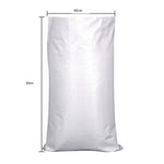 40*60cm 75 Pieces White Moisture-proof And Waterproof Woven Bag Moving Bag Snakeskin Bag Express Parcel Bag Packing Loading Bag Cleaning Garbage Bag