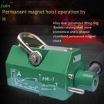 PML-300 Permanent Magnet Hoist Sucker Plane 300kg Arc 90kg Strong Non Electric Field Operation Magnetic Crane