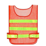 Reflective Vest Reflective Vest Fluorescent Orange Mesh Car Traffic Safety Warning Vest Sanitation Construction Duty Riding Safety Suit