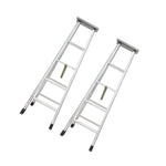 1.7m Folding Miter Ladder Aluminum Alloy Miter Ladder Custom Thickened Double Side Ladder A-type Miter Ladder 1.7m 6 Steps