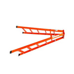 5.9FT Folding Ladder Carbon Steel Double Side Ladder Thickening Commercial Indoor Engineering Miter Ladder 1.8m Carbon Steel