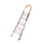 Stainless Steel Ladder Portable Aluminum Alloy Miter Ladder Folding Ladder Stainless Steel 5 Steps