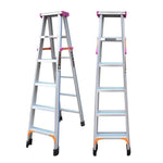 2m Widened And Thickened Full Antiskid Engineering Ladder Multifunctional Folding Ladder Aluminum Ladder 2m Full Antiskid 6 Steps