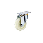 4 Sets 3 Inch Flat Bottom Caster Movable Beige Polypropylene (PP) Caster Medium Universal Wheel