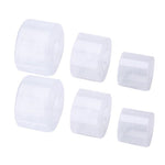 20 Pieces Pipe Protective Cover Transparent Plastic Packaging Cover Flange Protective Cover